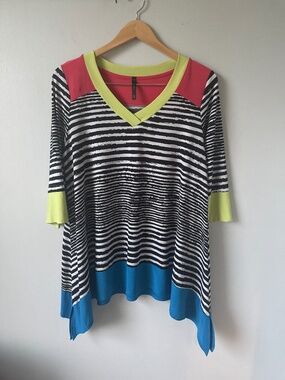 IC by Connie K colorful blouse